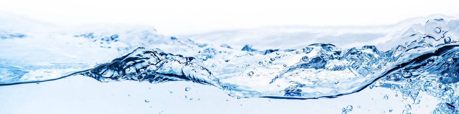 Abstract picture of flowing water on white background.