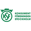 Logotyp. Symbol till vänster och grön text med organisationens namn til höger. 